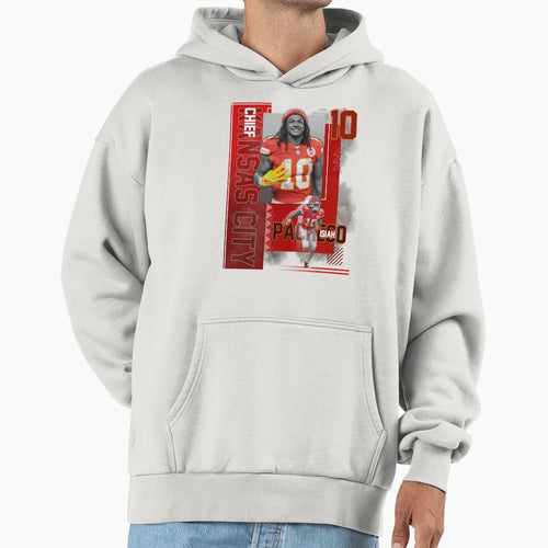 Kansas City Chiefs Isiah Pacheco Hoodie - Novelty Apparel for Adults - T-Shirt, Sweatshirt, Hoodie