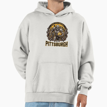 Pittsburgh Football Steel City Hoodie - Casual Everyday Wear Men Women - T-Shirt, Sweatshirt, Hoodie