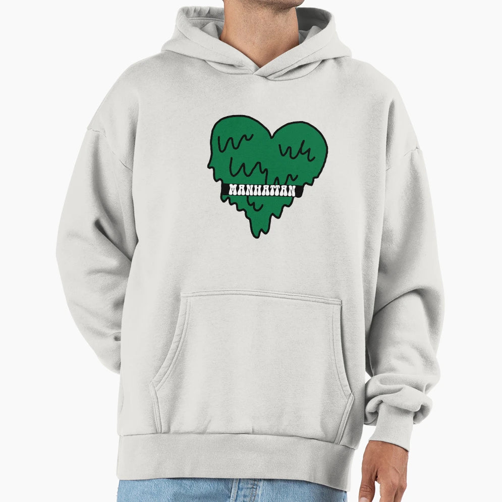 Manhattan College Heart Hoodie - Streetwear Style for Adults - T-Shirt, Sweatshirt, Hoodie
