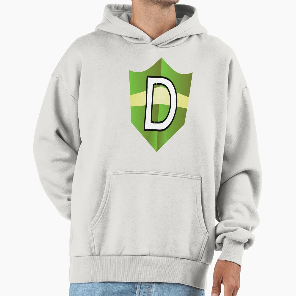 Letter D Shield Hoodie - Graphic Print Men Women - T-Shirt, Sweatshirt, Hoodie
