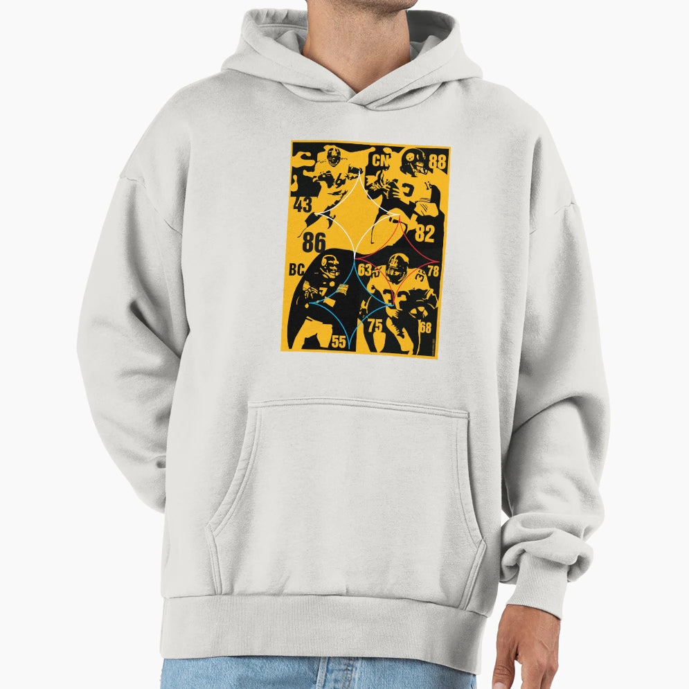 Pittsburgh Steelers Greats Franco Harris Hoodie - Aesthetic Graphic Unisex - T-Shirt, Sweatshirt, Hoodie