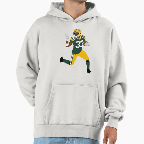 Aaron Jones Wisconsin Hoodie - Casual Everyday Wear Men Women - T-Shirt, Sweatshirt, Hoodie