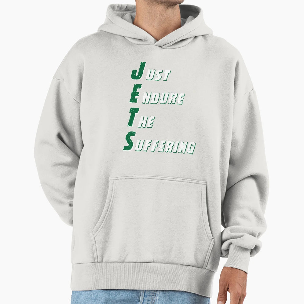 Just Endure Suffering Funny Rule Hoodie - Novelty Apparel for Adults - T-Shirt, Sweatshirt, Hoodie
