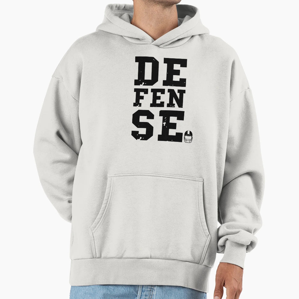 American Football Fan Defense Hoodie - Unique Graphic Men Women - T-Shirt, Sweatshirt, Hoodie