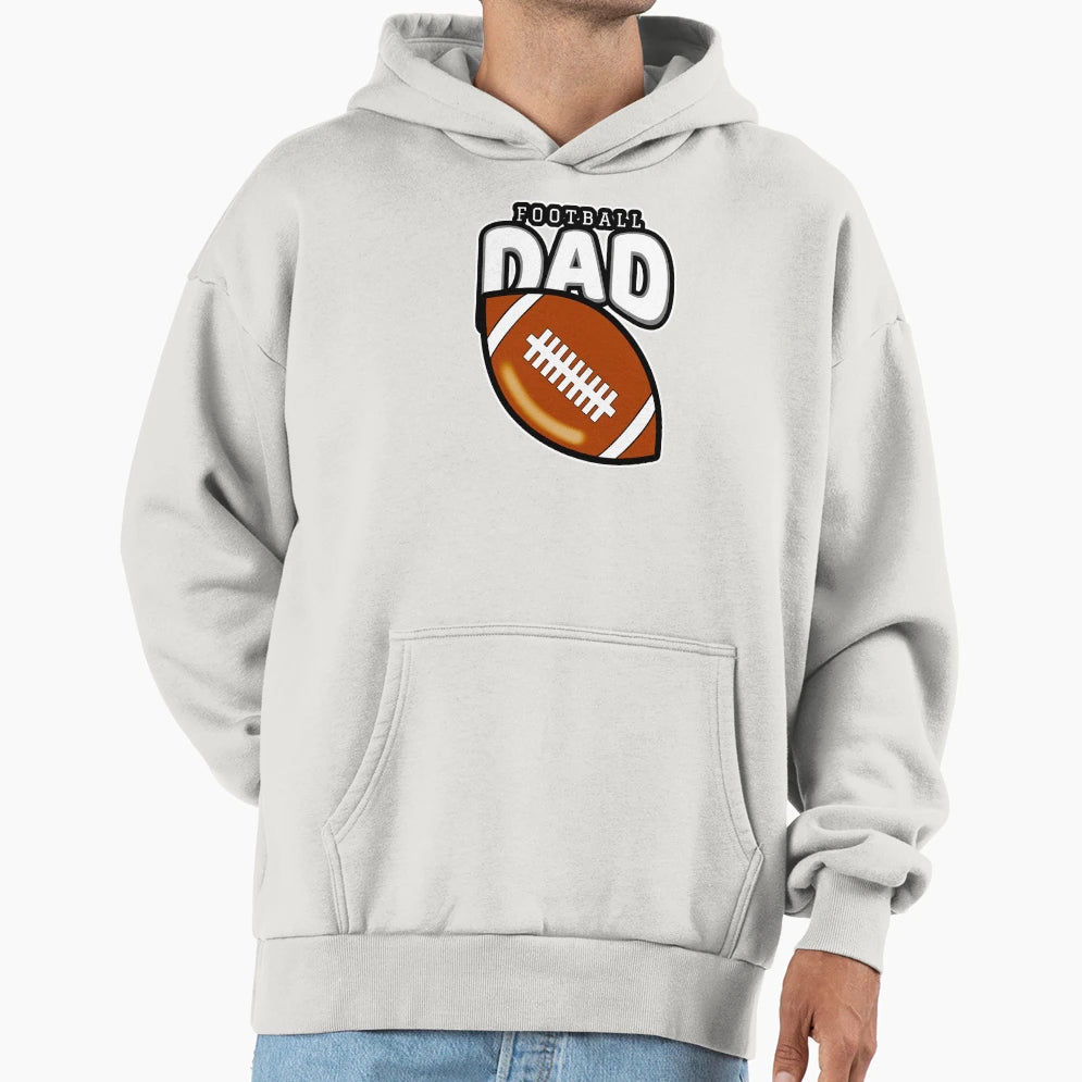 Football Dad Hoodie - Trendy Graphic Men Women - T-Shirt, Sweatshirt, Hoodie