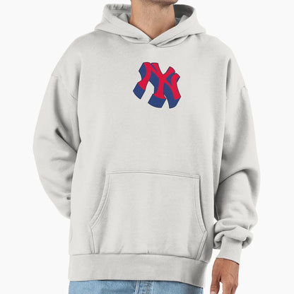 Ny Cartoon Baseball Hoodie - Trendy Graphic Men Women - T-Shirt, Sweatshirt, Hoodie