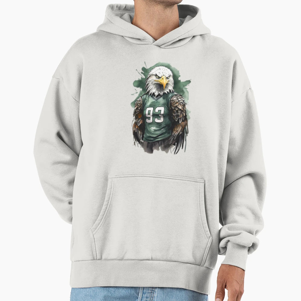 Go Birds Majestic Eagle Hoodie - Minimalist Print Unisex - T-Shirt, Sweatshirt, Hoodie