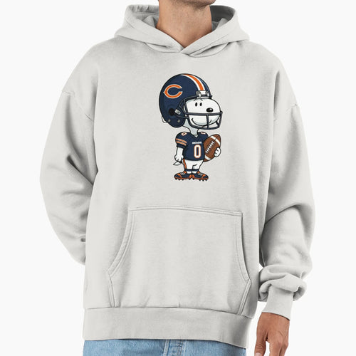 Holding Football Chicago Hoodie - Minimalist Print Men Women - T-Shirt, Sweatshirt, Hoodie