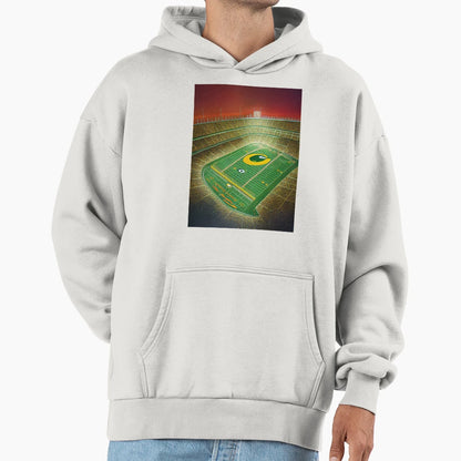 American Football Stadium Hoodie - Fun Novelty Design Men Women - T-Shirt, Sweatshirt, Hoodie