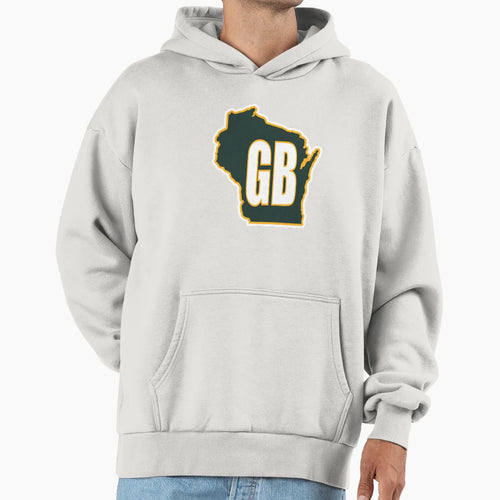 Wisconsin Map Gb Hoodie - Graphic Print Unisex - T-Shirt, Sweatshirt, Hoodie