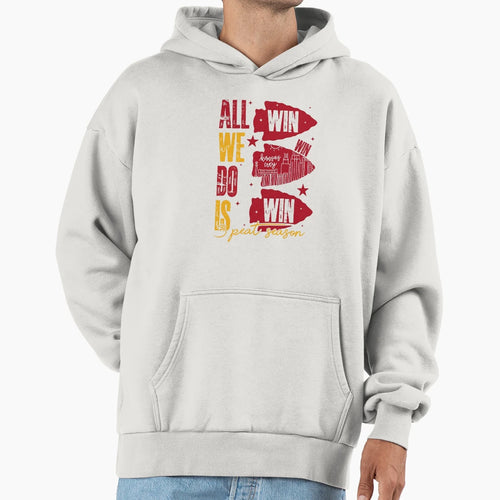 All We Do Is Win 3Peat Kc Chifes Hoodie - Casual Everyday Wear for Adults - T-Shirt, Sweatshirt, Hoodie