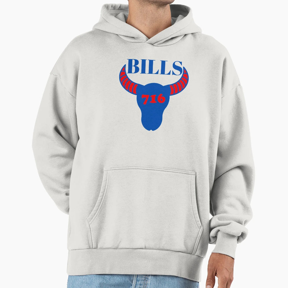 Buffalobills 716 Hoodie - Fun Novelty Design for Adults - T-Shirt, Sweatshirt, Hoodie
