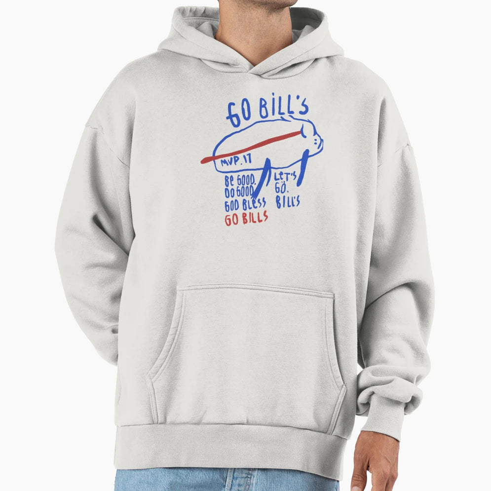 Be Good Buffalo Bills Hoodie - Minimalist Print Unisex - T-Shirt, Sweatshirt, Hoodie