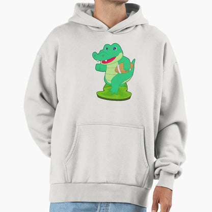 Crocodile American Football Sports Hoodie - Casual Everyday Wear Unisex - T-Shirt, Sweatshirt, Hoodie