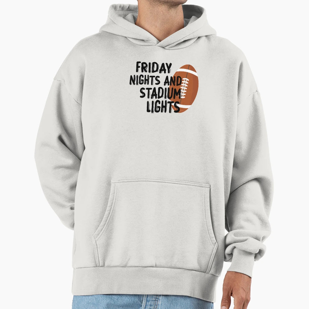 Friday Nights And Stadium Lights T-Shirt - Fun Novelty Design for Adults - T-Shirt, Sweatshirt, Hoodie