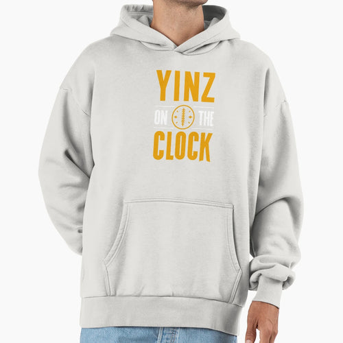 Yinz Clock Football Draft Pittsburgh Hoodie - Streetwear Style Unisex - T-Shirt, Sweatshirt, Hoodie
