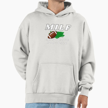 I Love Football Hoodie - Trendy Graphic Unisex - T-Shirt, Sweatshirt, Hoodie