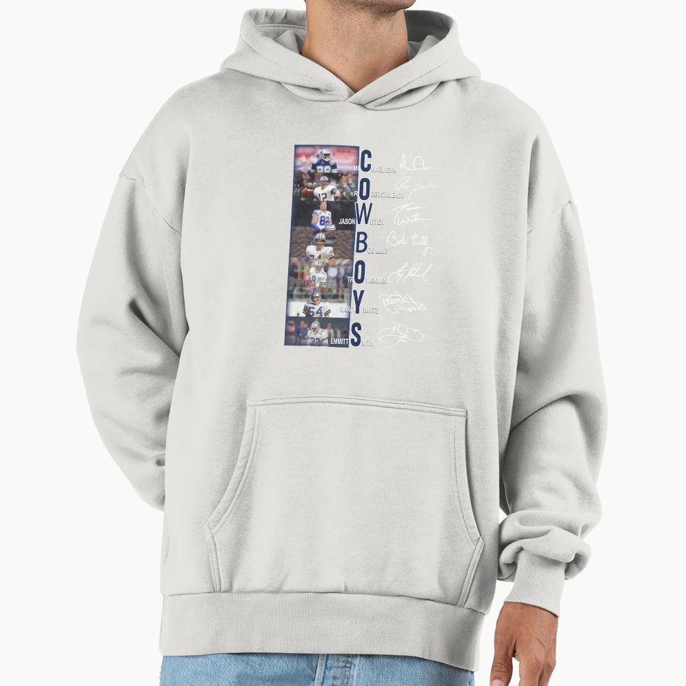 Cowboys Michael Irvin Roger Staubach Hoodie - Novelty Apparel Unisex - T-Shirt, Sweatshirt, Hoodie