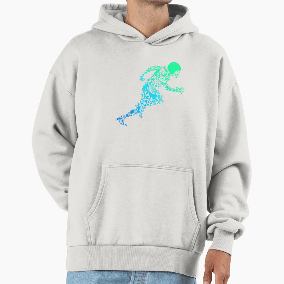 Football Game Day American Football T-Shirt - Fun Novelty Design for Adults - T-Shirt, Sweatshirt, Hoodie