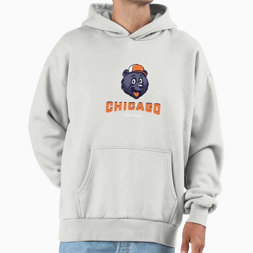 Chicago Bears Football Hoodie - Fun Novelty Design Men Women - T-Shirt, Sweatshirt, Hoodie