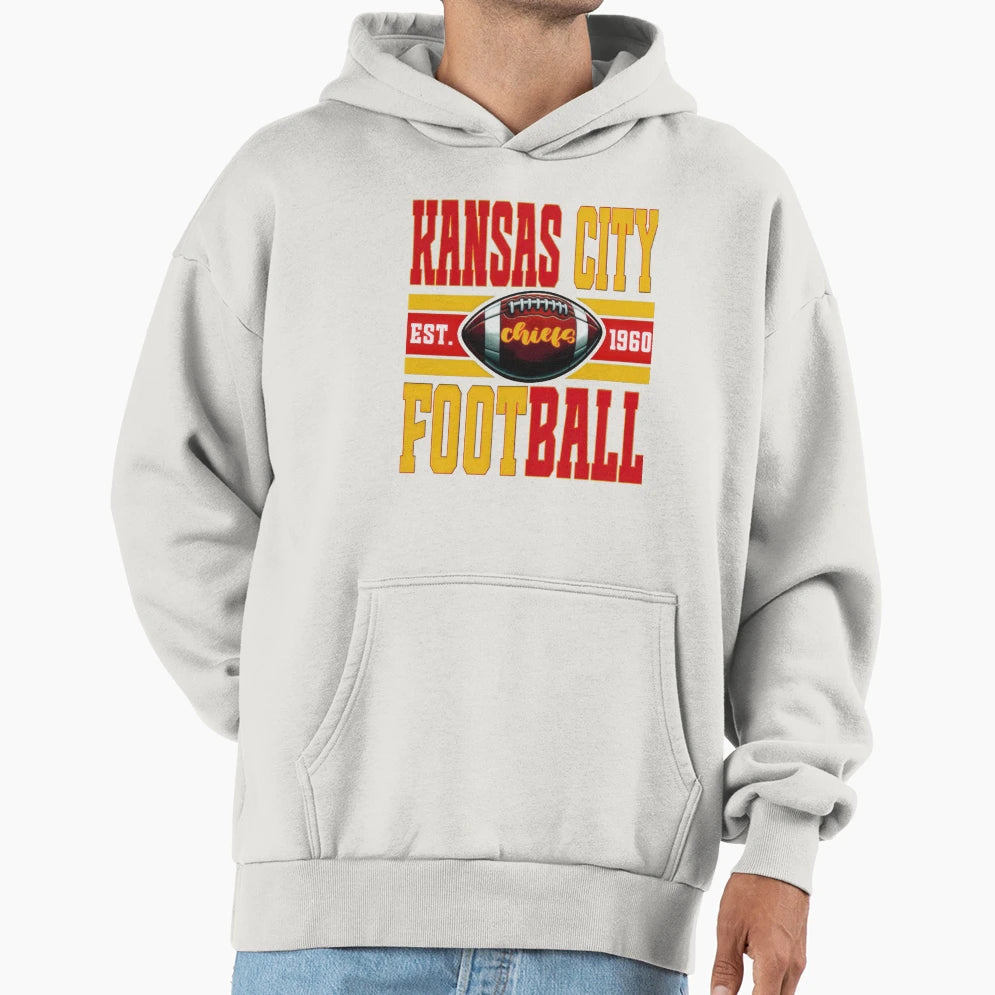 Art Kansas City Chiefs Hoodie - Casual Everyday Wear Men Women - T-Shirt, Sweatshirt, Hoodie