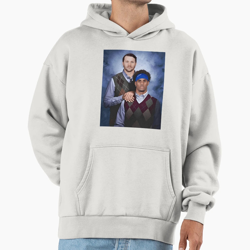 JA JA Keon Coleman Step Brothers Buffalo Hoodie - Graphic Print for Adults - T-Shirt, Sweatshirt, Hoodie