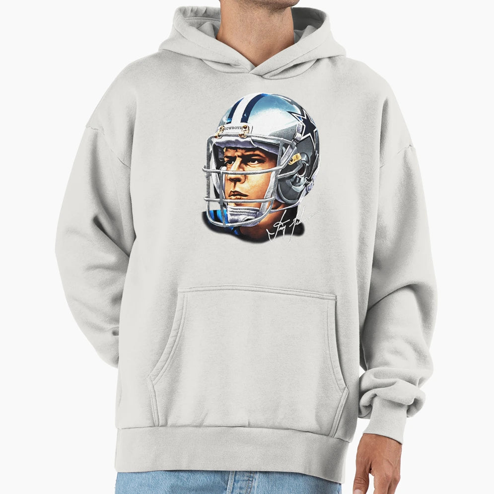 90S Football Troy Aikman Cowboys Hoodie - Novelty Apparel Men Women - T-Shirt, Sweatshirt, Hoodie