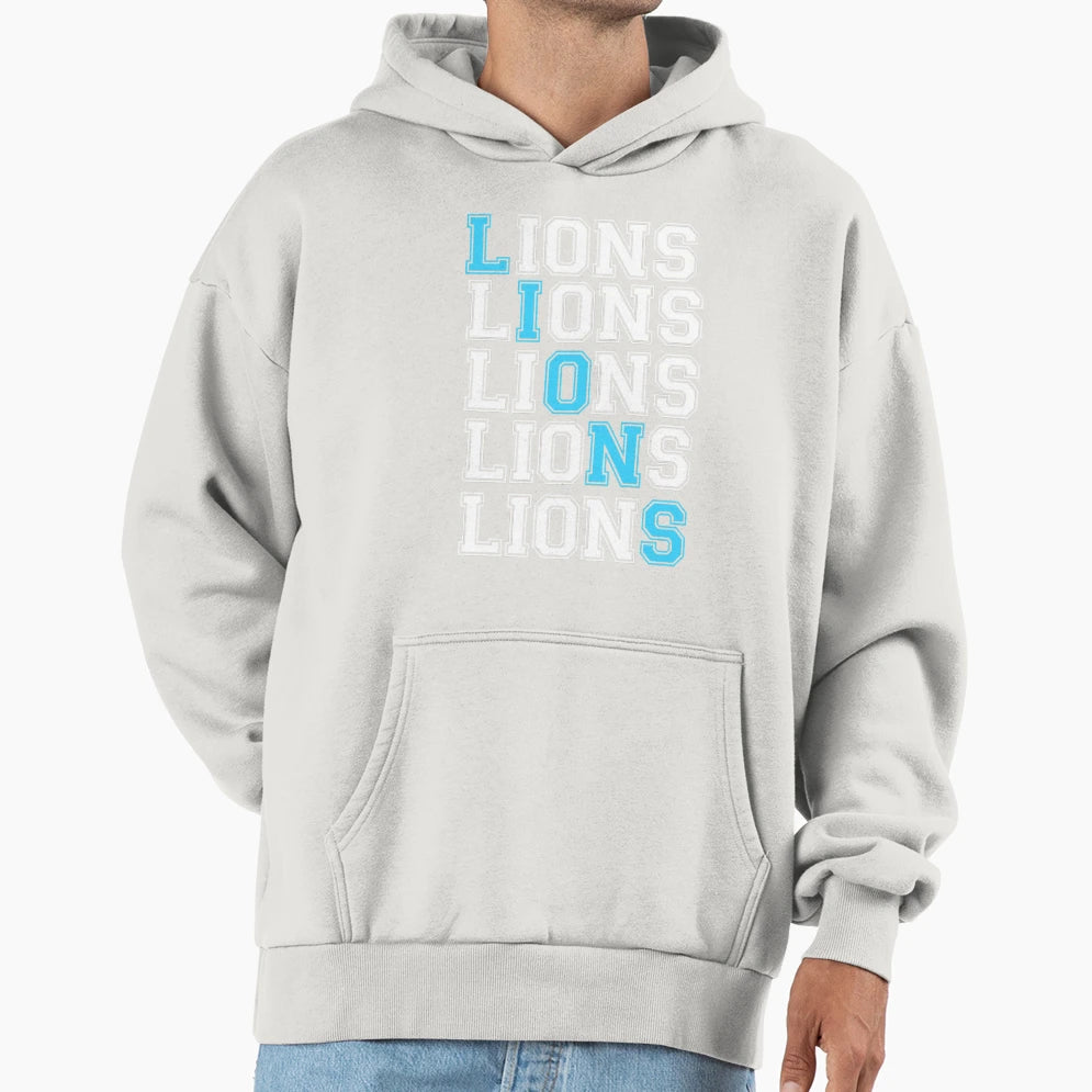 Art Detroit Lions Hoodie - Fun Novelty Design Unisex - T-Shirt, Sweatshirt, Hoodie
