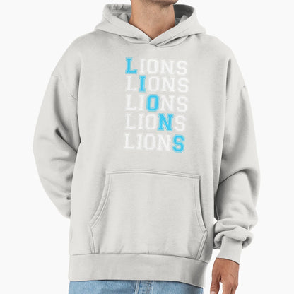 Art Detroit Lions Hoodie - Fun Novelty Design Unisex - T-Shirt, Sweatshirt, Hoodie