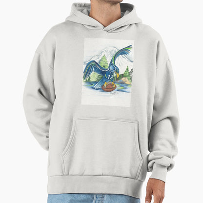 Mount Rainer And Seahawk Hoodie - Streetwear Style for Adults - T-Shirt, Sweatshirt, Hoodie