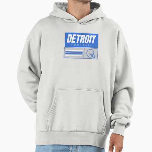 Detroit Football Hoodie - Custom Art Print Unisex - T-Shirt, Sweatshirt, Hoodie