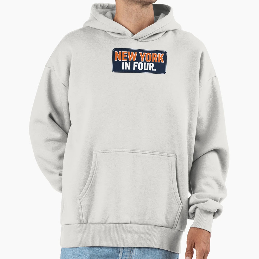 New York Four Hoodie - Novelty Apparel Unisex - T-Shirt, Sweatshirt, Hoodie