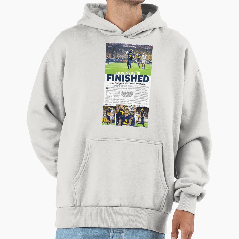 Michigan Daily Back Cover 1 10 24 Hoodie - Aesthetic Graphic Unisex - T-Shirt, Sweatshirt, Hoodie