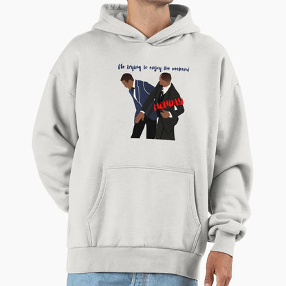 Will Smith Slaps Chris Rock Per My Previous Hoodie - Trendy Graphic Unisex - T-Shirt, Sweatshirt, Hoodie