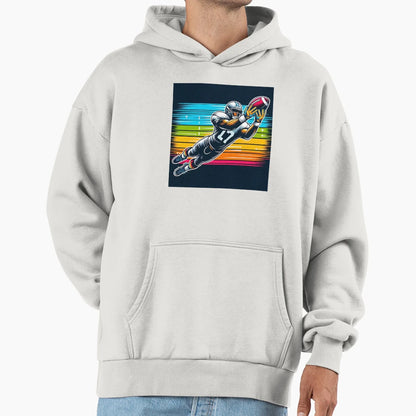 Rugby Player Hoodie - Minimalist Print for Adults - T-Shirt, Sweatshirt, Hoodie