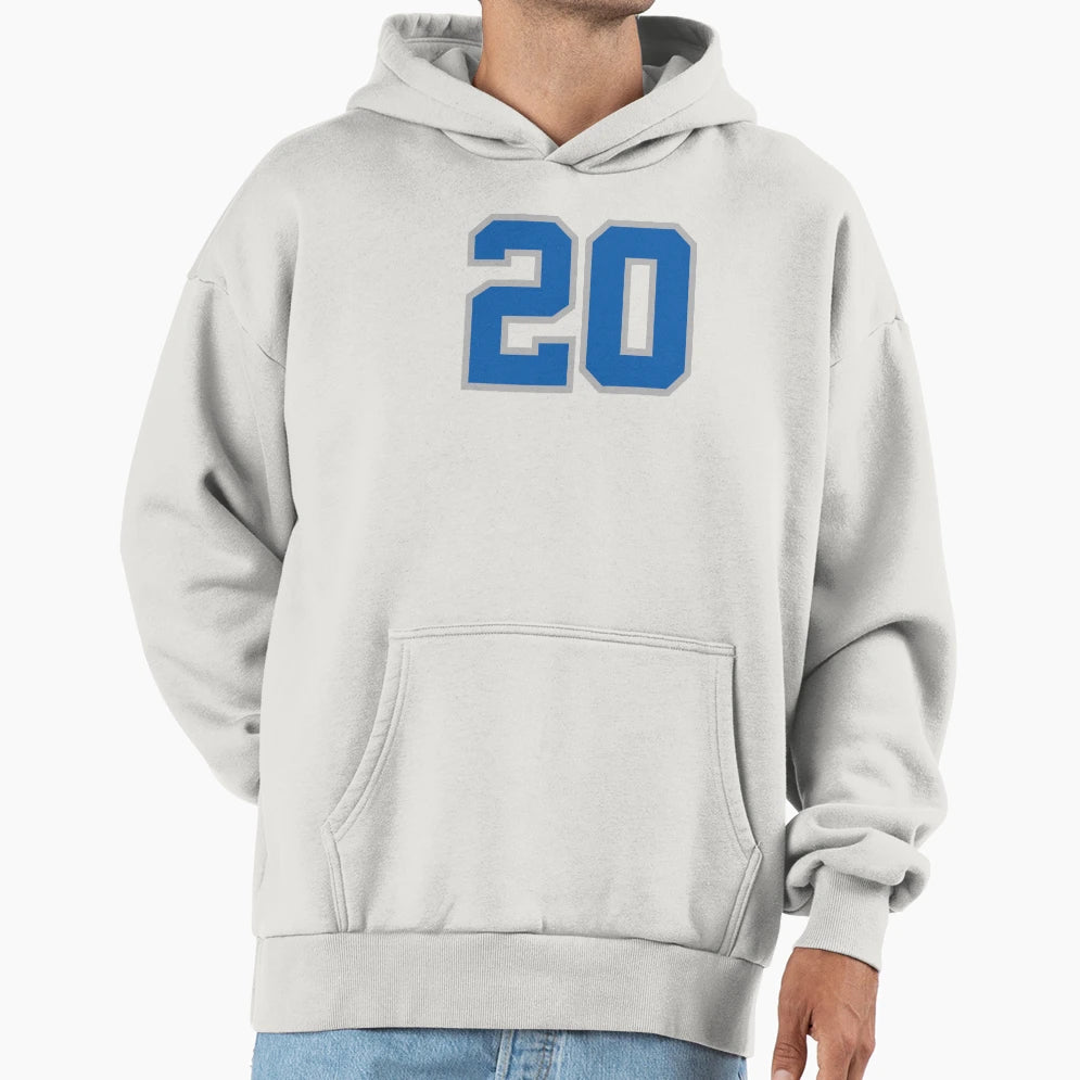 Barry Sanders 20 Hoodie - Minimalist Print Men Women - T-Shirt, Sweatshirt, Hoodie