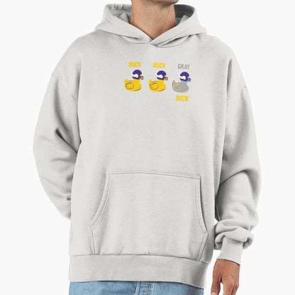 Duck Duck Gray Duck Vikings Celebration Hoodie - Graphic Print Men Women - T-Shirt, Sweatshirt, Hoodie