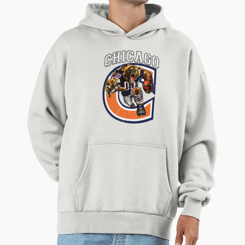 Chicago Football Hoodie - Unique Graphic Unisex - T-Shirt, Sweatshirt, Hoodie