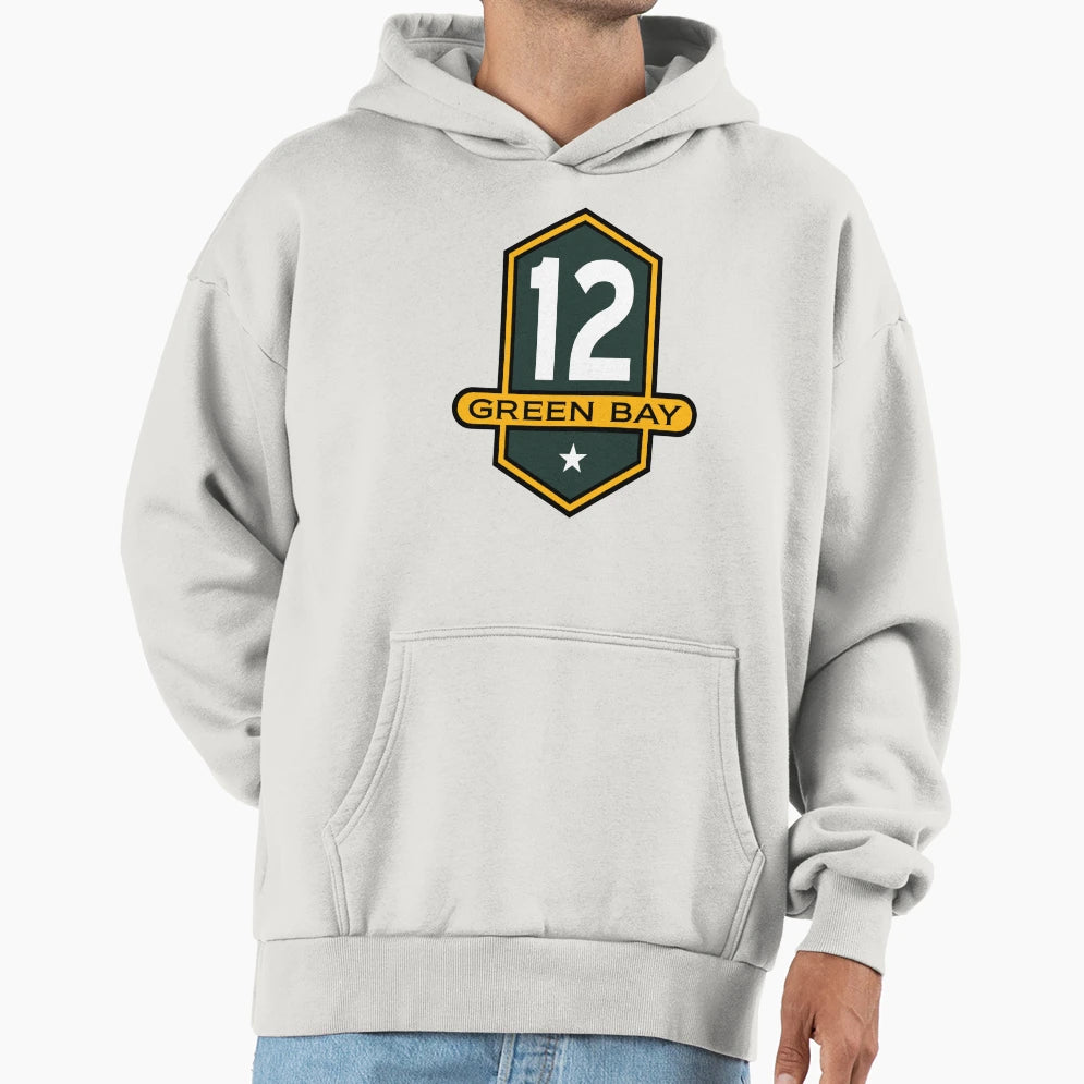 Rodgers Emblem Hoodie - Streetwear Style Men Women - T-Shirt, Sweatshirt, Hoodie