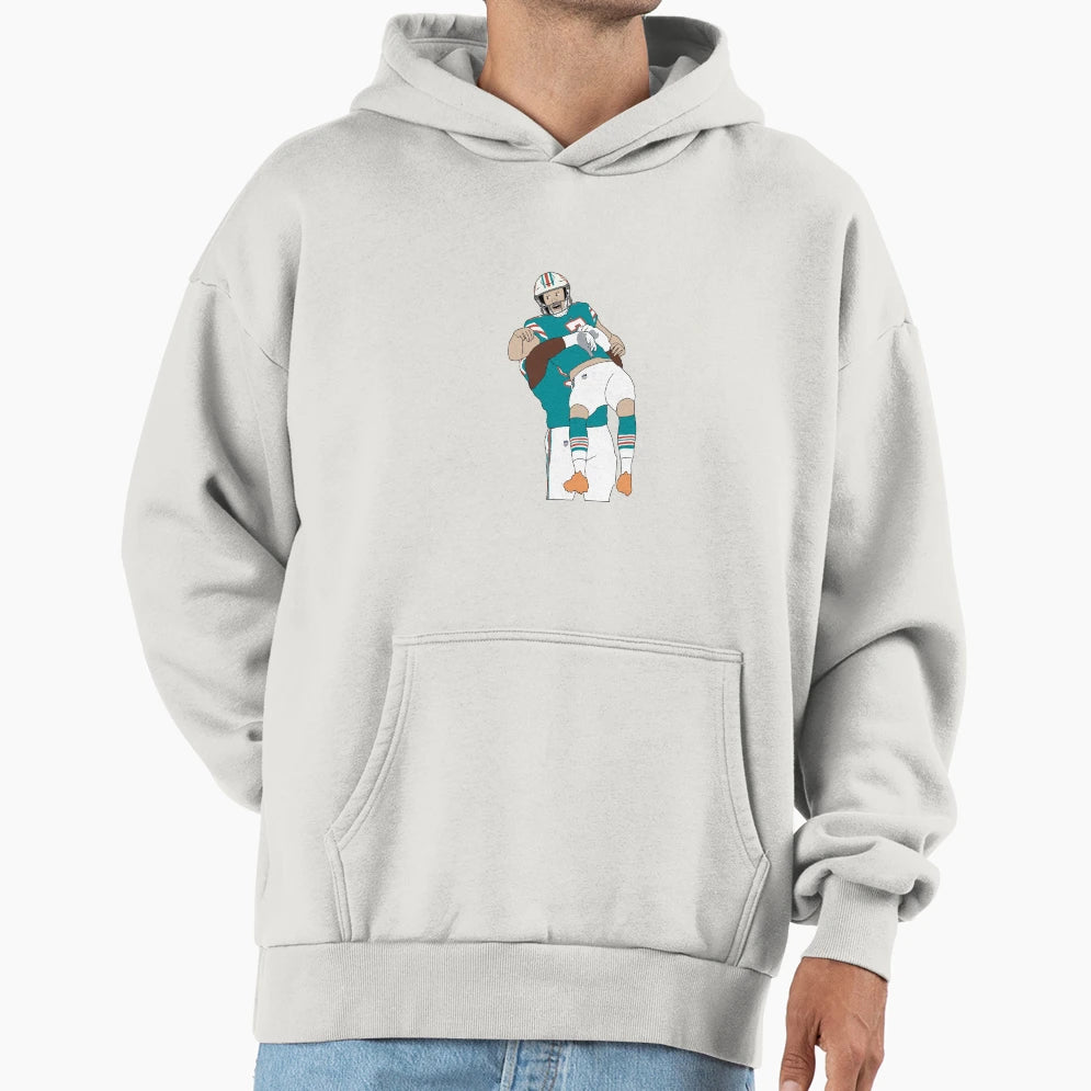 Miami Dolphins Jason Sanders Trick Hoodie - Minimalist Print for Adults - T-Shirt, Sweatshirt, Hoodie