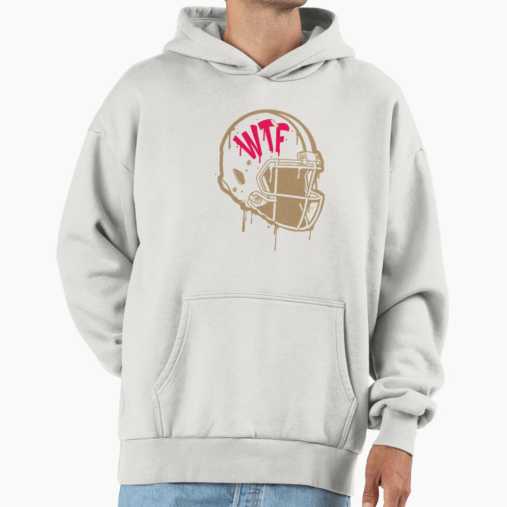 Funny Fantasy Football Wtf Helmet Loser Hoodie - Graphic Print for Adults - T-Shirt, Sweatshirt, Hoodie