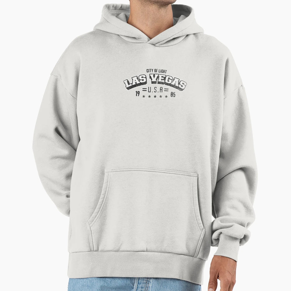 Las Vegas City Light Hoodie - Minimalist Print for Adults - T-Shirt, Sweatshirt, Hoodie
