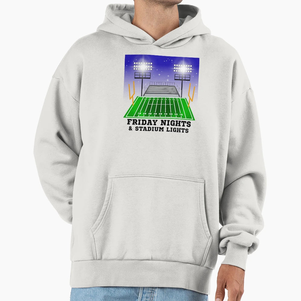 Friday Nights Stadium Lights Hoodie - Custom Art Print Unisex - T-Shirt, Sweatshirt, Hoodie