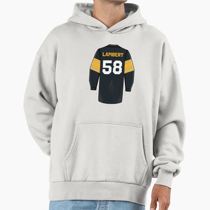 Jack Lambert Jersey Hoodie - Trendy Graphic Unisex - T-Shirt, Sweatshirt, Hoodie
