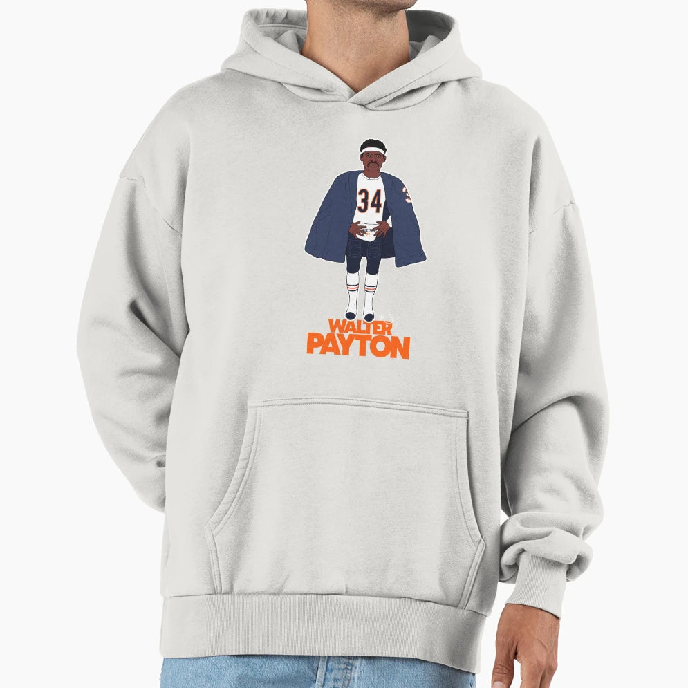 Walter Payton Football Sideline Hoodie - Casual Everyday Wear Men Women - T-Shirt, Sweatshirt, Hoodie