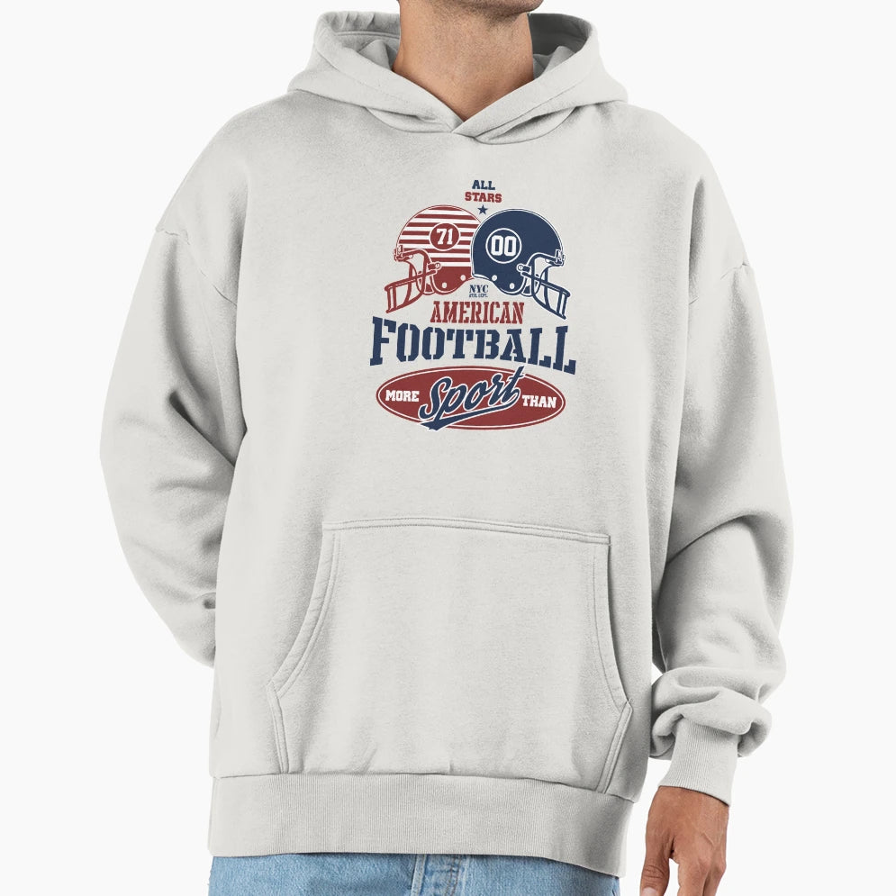 American Football Hoodie - Trendy Graphic Men Women - T-Shirt, Sweatshirt, Hoodie