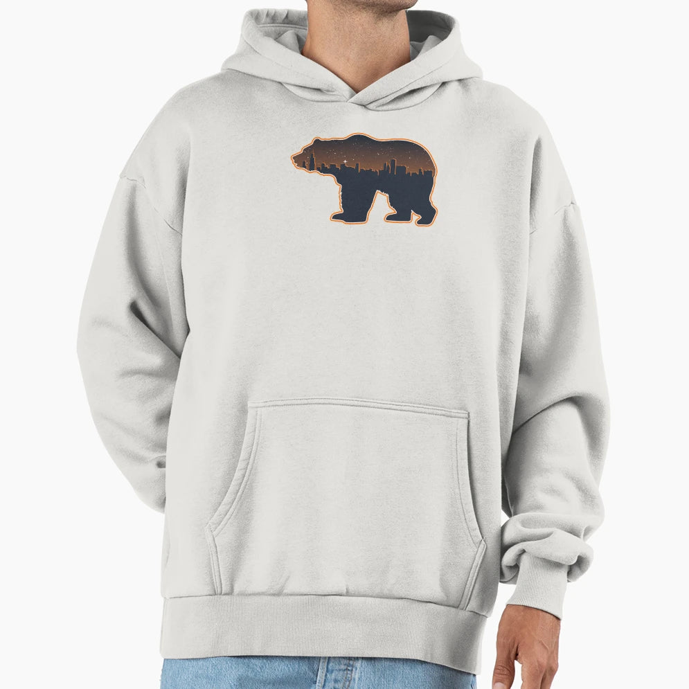 Chicago Bears Chicago Illinois Skyline Hoodie - Unique Graphic Unisex - T-Shirt, Sweatshirt, Hoodie
