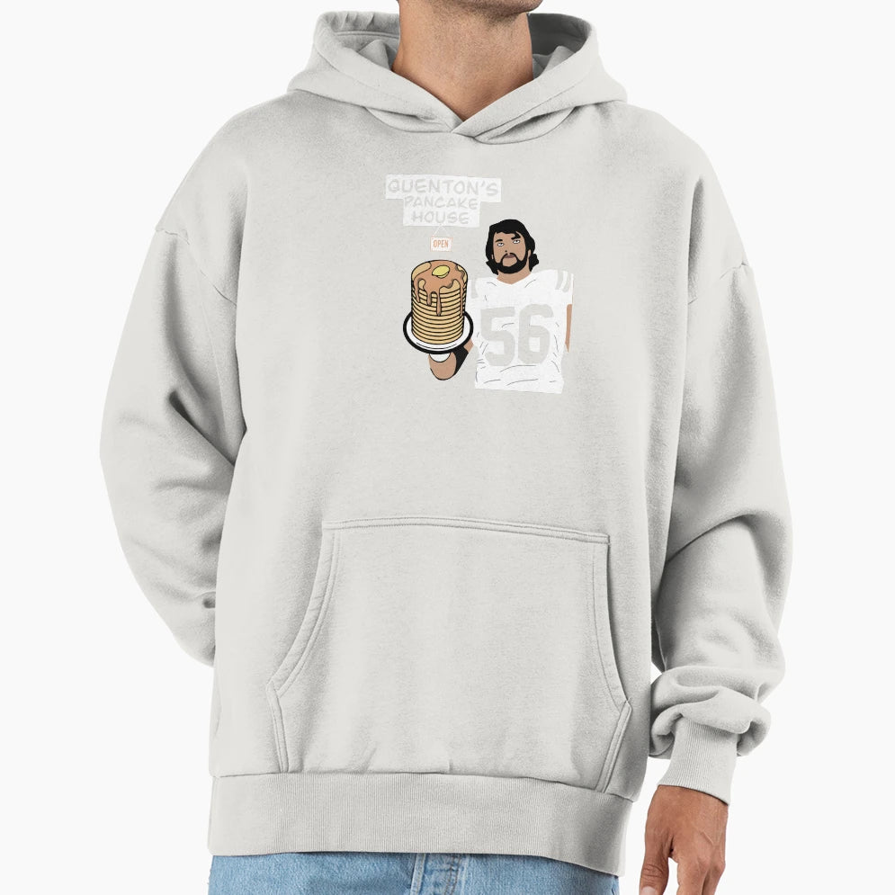 Quenton Nelson Pancake House Hoodie - Casual Everyday Wear Unisex - T-Shirt, Sweatshirt, Hoodie