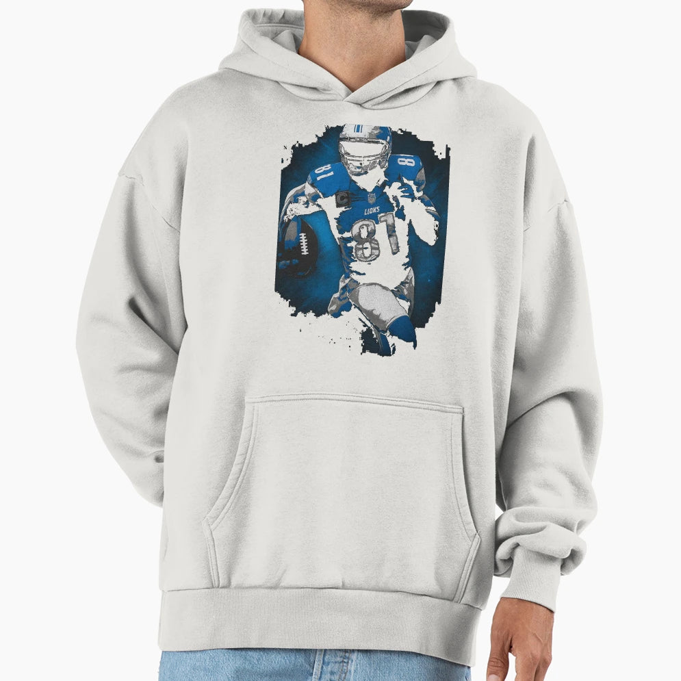 Calvin Johnson Detroit Tribute Hoodie - Novelty Apparel Unisex - T-Shirt, Sweatshirt, Hoodie