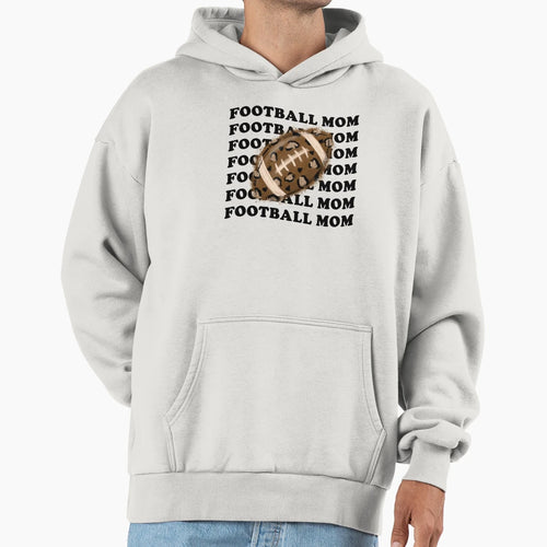 Football Mom Hoodie - Aesthetic Graphic for Adults - T-Shirt, Sweatshirt, Hoodie